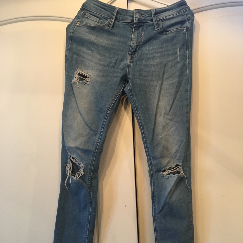 Womens tight jeans, ripped style